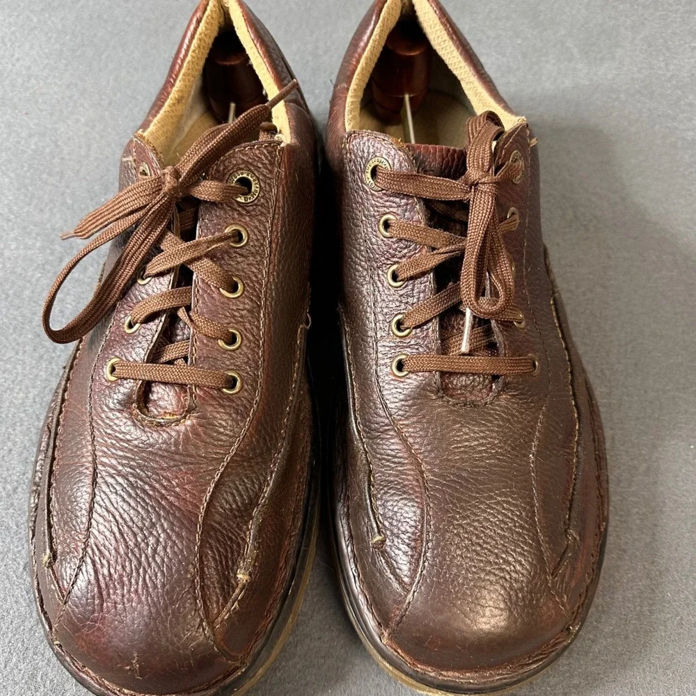Dr. Martens Mens Brown Leather Lace Up Oxford Shoes AirWair Sole size 11M